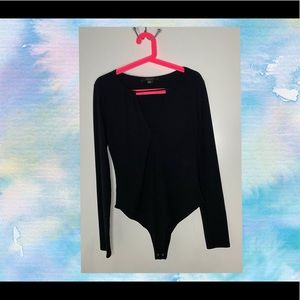 Black Bodysuit with cut in front